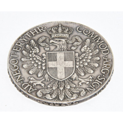 MONEDA 1 THALER ITALIA (ERITREA) 1918 PLATA