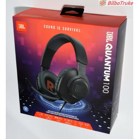 AURICULARES GAMING JBL QUANTUM 100 PRECINTADO