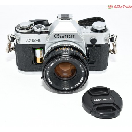 CAMARA REFLEX ANALÓGICA CANON AE-1 + 50MM F:1.8