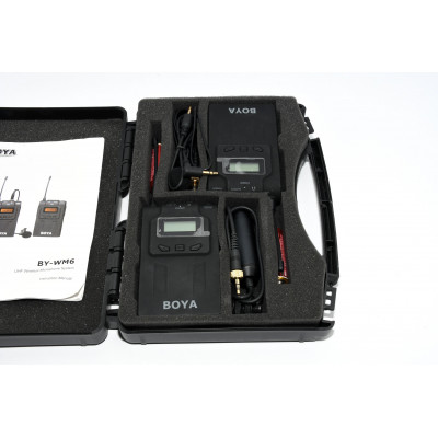 PAREJA MICROFONOS WIRELESS BOYA BY-WM6