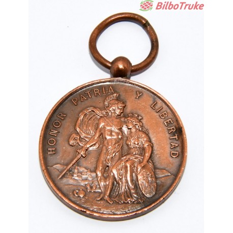 MEDALLA BILBAO A SUS DEFENSORES SITIO 1874