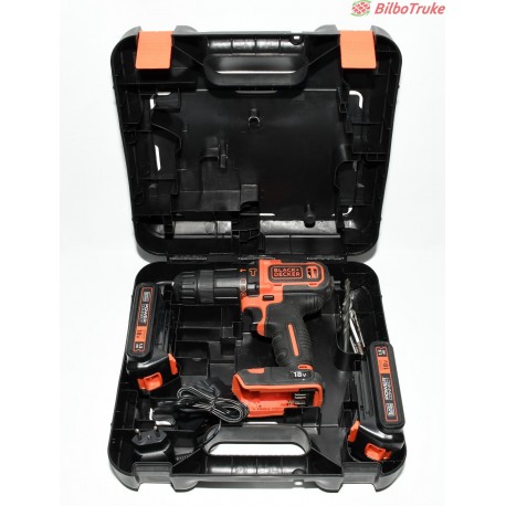 ATORNILLADOR BLACK DECKER BDCHD18KB + 2 BATERIAS