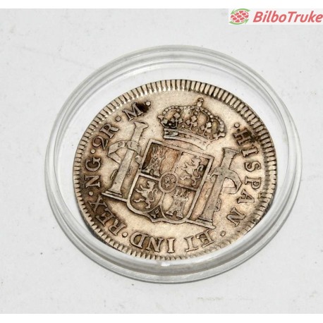 MONEDA 2 REALES 1817 M (GUATEMALA)