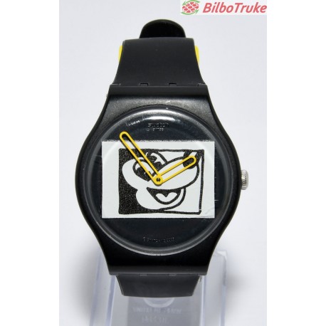 RELOJ SWATCH MICKEY BLANC SUR NOIR