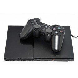 CONSOLA PS2 SLIM NEGRA CON MANDO
