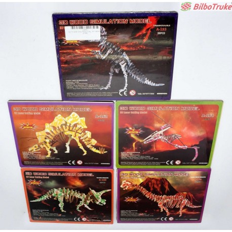 SET PUZZLES 3D DINOSAURIOS