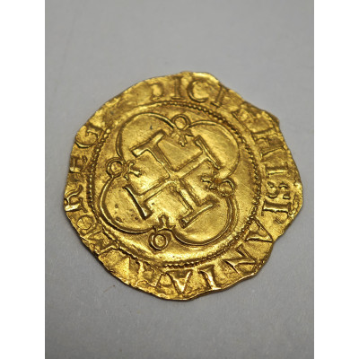 ESCUDO DE ORO CARLOS I - JUANA DE CASTILLA (1504-1555) CECA SEVILLA