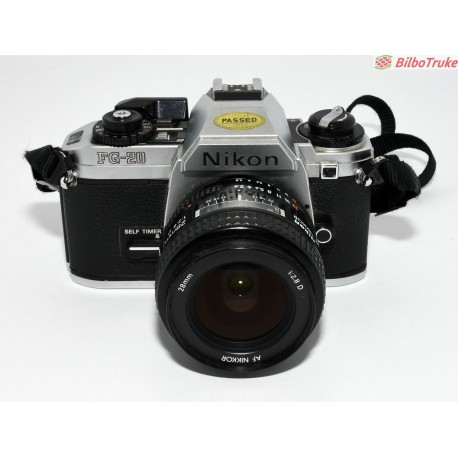 CAMARA REFLEX ANALOGICA NIKON FG-20 + 28MM F:2.8