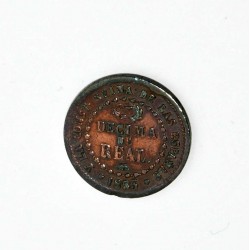 MONEDA DECIMA DE REAL 1853