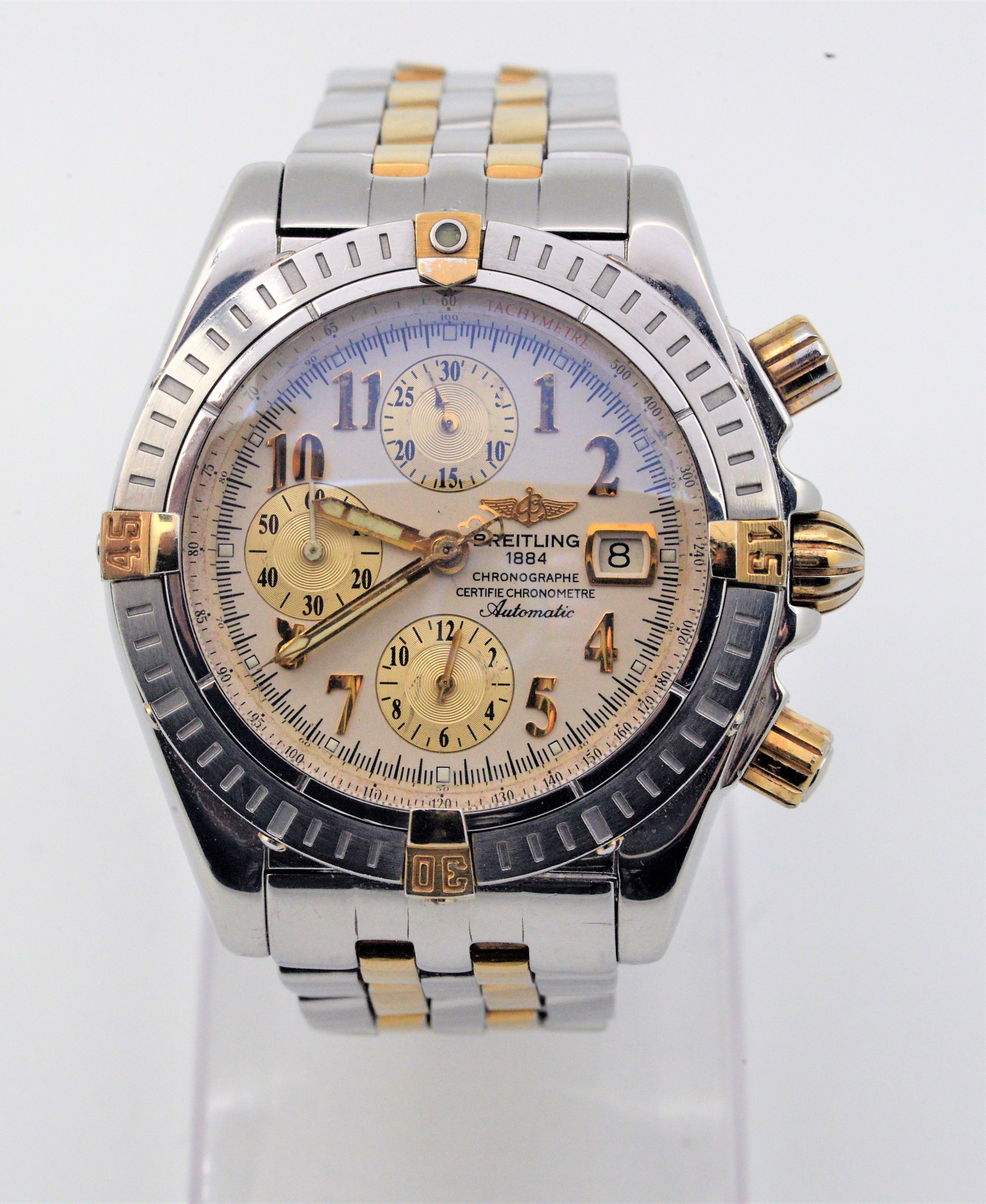 Estable Una noche Frenesí Reloj Breitling Chronomat Automático Acero Oro | Bilbotruke 