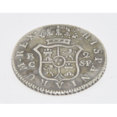 MONEDA PLATA 2 REALES FERNADO VII 1912 - CATALUNA