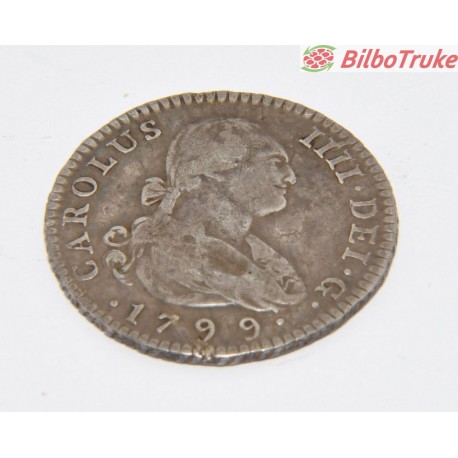 MONEDA PALTA 1 REAL CARLOS IV 1799 - MADRID