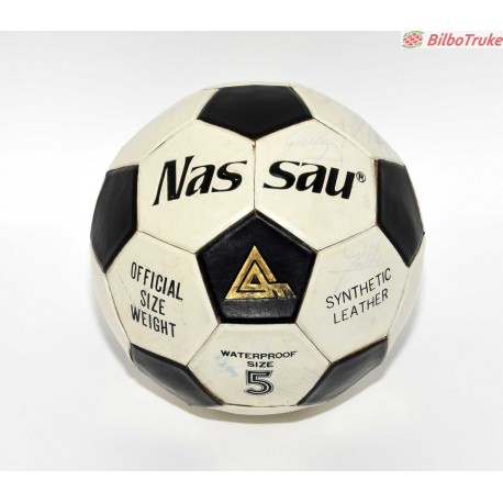 BALON FUTBOL FIRMADO ATHLETIC 84 NASSAU 5
