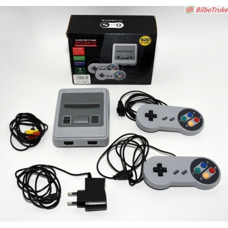CONSOLA SUPER MINI SFC CON 620 JUEGOS