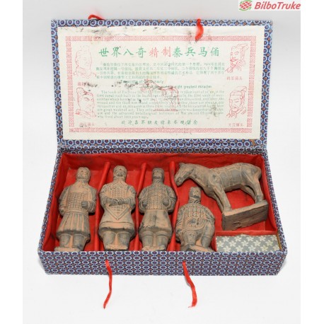 CAJA FIGURAS GUERREROS TERRACOTA XIAN