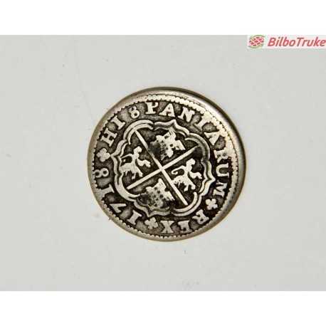 MONEDA DOS REALES FELIPE V CUENCA