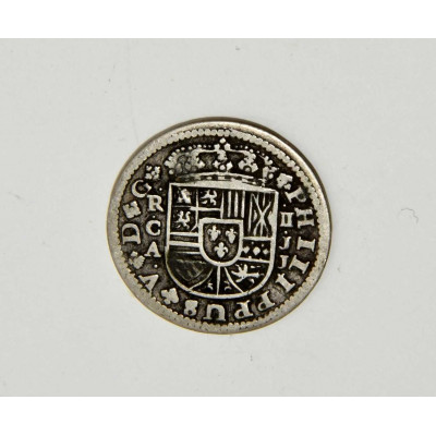 MONEDA DOS REALES FELIPE V CUENCA