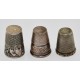 COLECCION DE TRES DEDALES DE PLATA