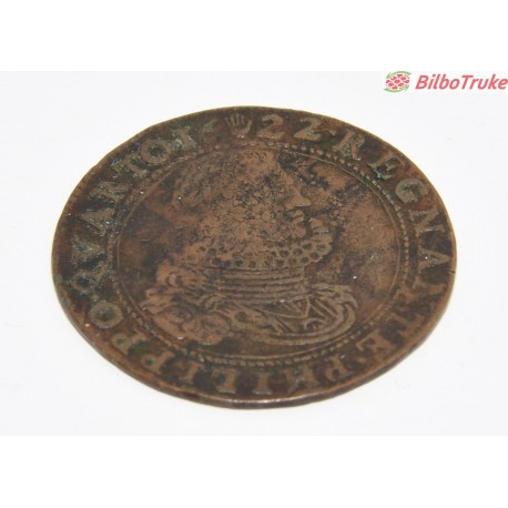 MONEDA JETON FELIPE IV 1622 AMBERES