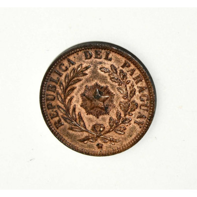MONEDA 4 CENTESIMOS PARAGUAY 1870