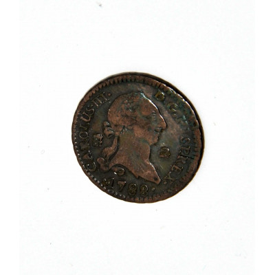 MONEDA 2 MARAVEDIS 1788 CARLOS III SEGOVIA