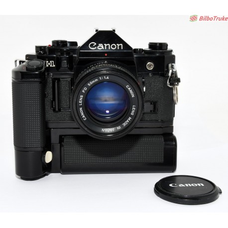 CANON REFLEX ANALOGICA CANON A-1 + 50MM F:1.4 + GRIP