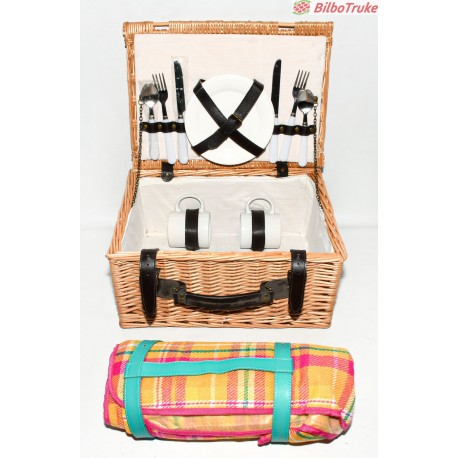 CANASTA MALETIN DE PICNIC PARA 2 PERSONAS