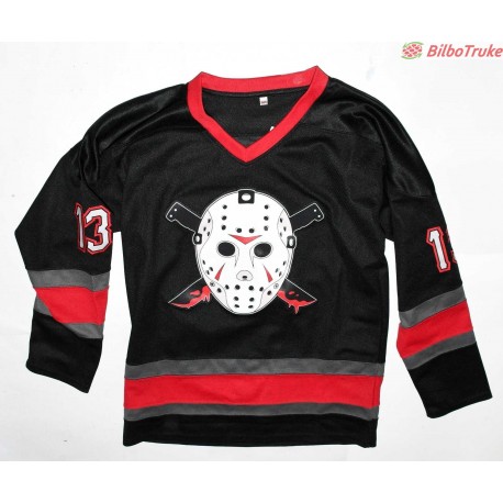 CAMISETA HOCKEY HIELO JASON VORHEES NEGRO