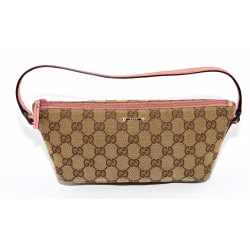 BOLSO DE TELA Y CUERO GUCCI