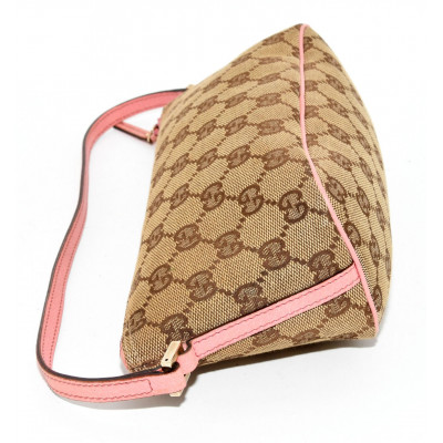BOLSO DE TELA Y CUERO GUCCI