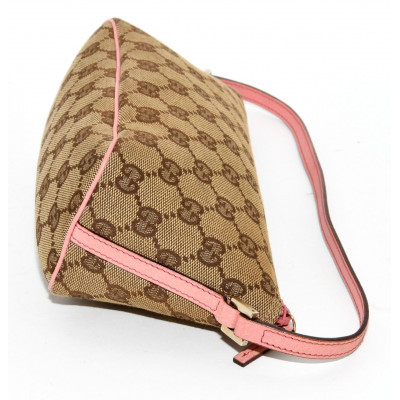 BOLSO DE TELA Y CUERO GUCCI