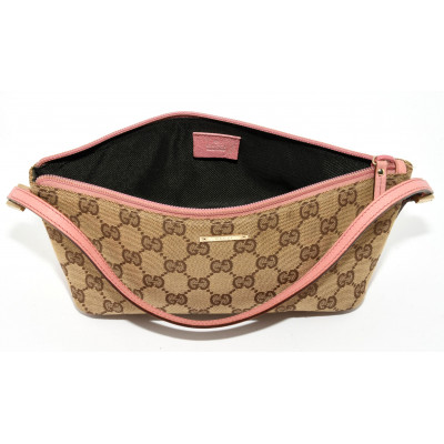 BOLSO DE TELA Y CUERO GUCCI