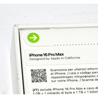 IPHONE 16 PRO MAX 256GB BLACK TITANIUM NUEVO