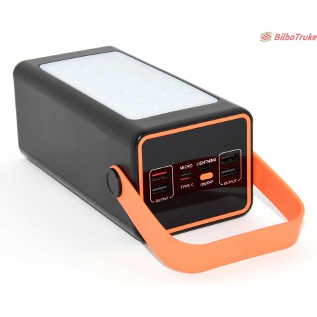 POWER BANK CON LAMPARA 70000MAH 66W