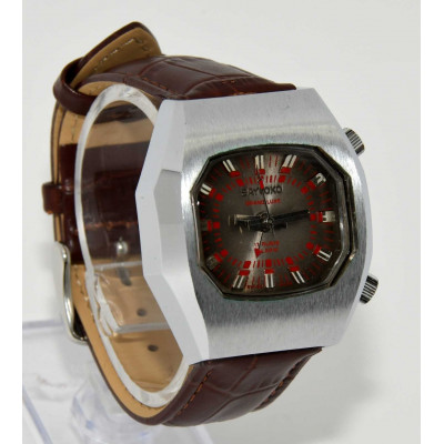 RELOJ SUIZO SAYTOKO CON ALARMA Y DESPERTADOR