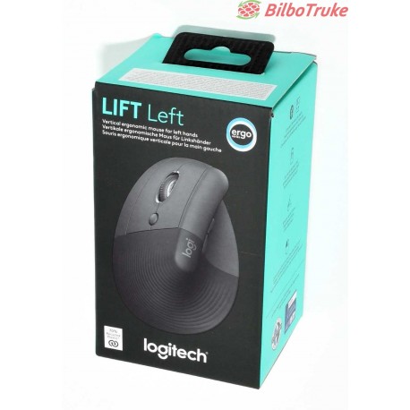 RATON VERTICAL PARA ZURDOS LOGITECH LIFT LEFT PRECINTADO