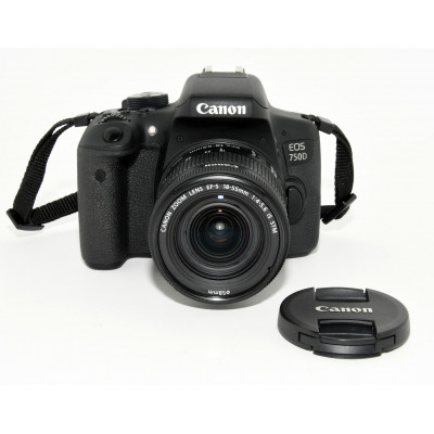 CAMARA REFLEX DIGITAL CANON EOS 750D + 18-55MM