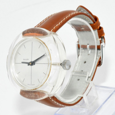 RELOJ MECANICO BULER ACRILIC ART DECO