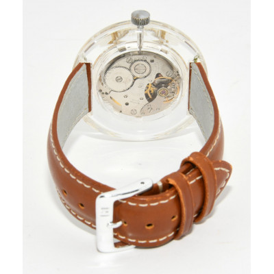 RELOJ MECANICO BULER ACRILIC ART DECO