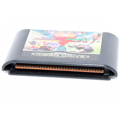 VIDEOJUEGO 2 EN 1 SEGA MEGA DRIVE MOTOS Y FUTBOL