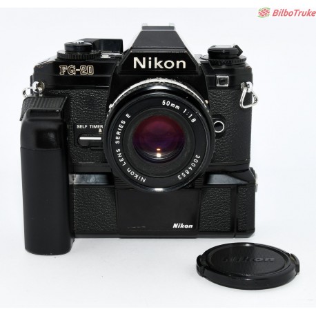 CAMARA NIKON FG-20 + 50MM F:1.8 + NIKON MD-14