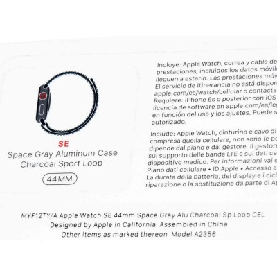 APPLE WATCH SERIES SE 44MM ALU CEL NEGRO