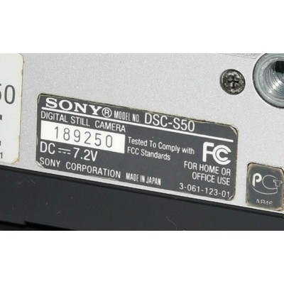 CAMARA DIGITAL SONY DSC-S50