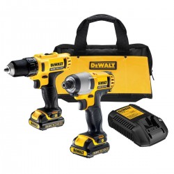 KIT TALADRO Y ATORNILLADOR DEWALT DCK211C2