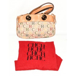 BOLSO DE TELA Y CUERO CAROLINA HERRERA