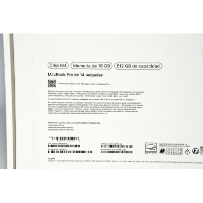 MACBOOK PRO 14" 2024 / 512GB SSD / 16GB RAM PRECINTADO