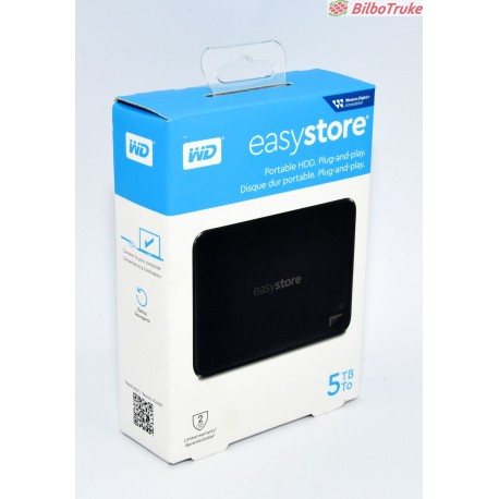 DISCO DURO PORTATIL WD EASYSTORE USB A 5 TB