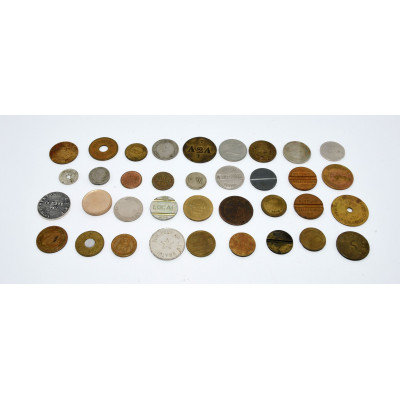 COLECCION 36 FICHAS MONEDA