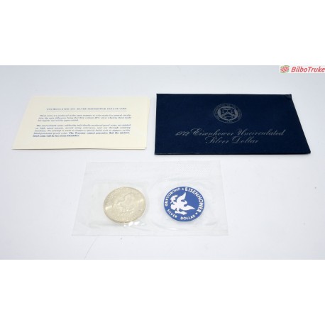 DOLAR USA 1972 EINSENHOWER PLATA SIN CIRCULAR