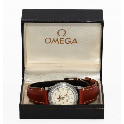 OMEGA COSMIC TRIPLE DATE MOONPHASE CAL.27 DL PC (1944)